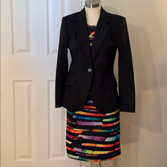 TAHARI SLEEVELESS MULTICOLOURED DRESS - Picture 7 of 8